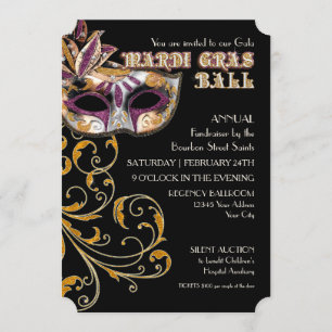 Karten-Art-Karneval-Ballgala-Party-Geldbeschaffer Einladung