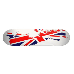 Karten-BRITISCHES Flaggen-Skate-Brett Skateboard