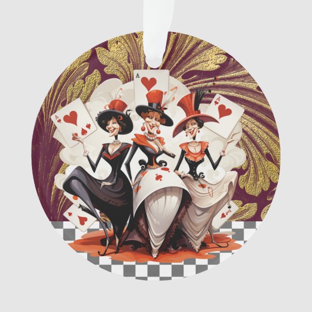 Karten / Casino / Freunde Ornament (Vorderseite)