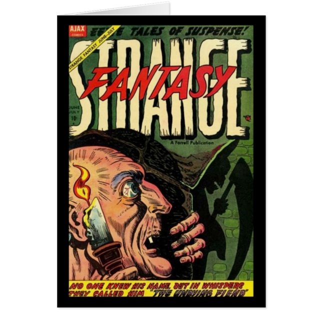 Karten Comic Buchcover Vintag (Vorne)