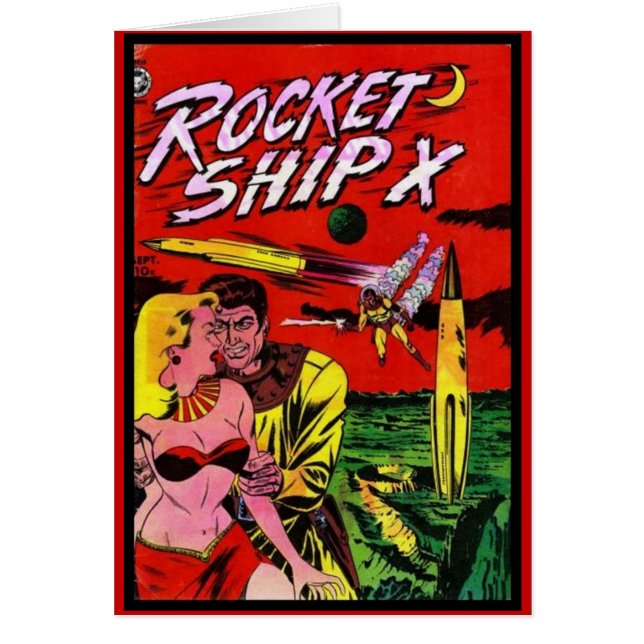 Karten Comic Buchcover Vintag (Vorne)