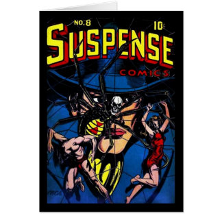 Karten Comic Buchcover Vintag