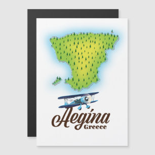 Karten der Insel Ägina Griechenland