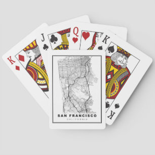Karten der San Francisco-Halbinsel Spielkarten