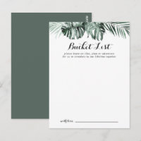 Karten der weißen Hochzeitskalender in tropischer