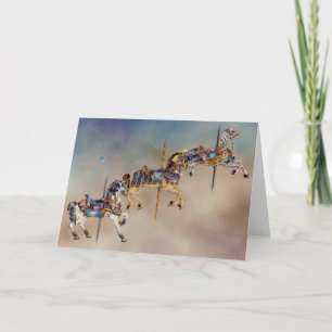 Karten - Drei Karussellpferde