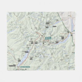 Karten-Fleecedecke des Gletschers (Montana) Fleecedecke