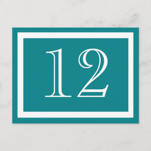 Karten für aquamarine Tischnummer