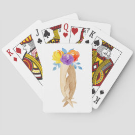 Karten für das Blumengeflecht Spielkarten
