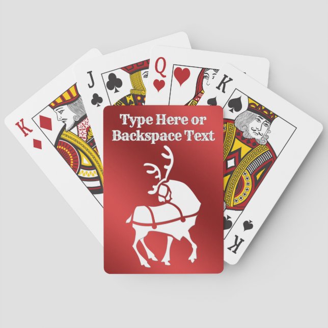 Karten für das Freizeitspielen mit Personalisierte Spielkarten (Rückseite)