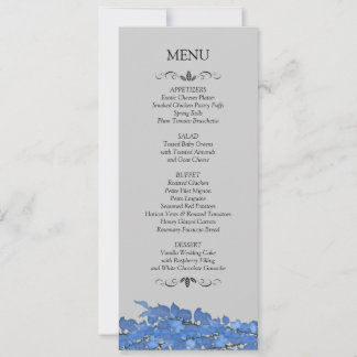 Karten für das Hochzeitmenü
