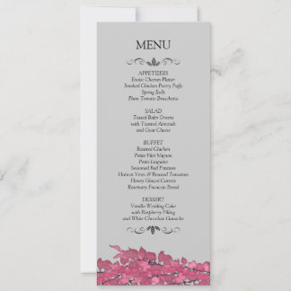 Karten für das Hochzeitmenü