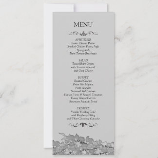 Karten für das Hochzeitmenü