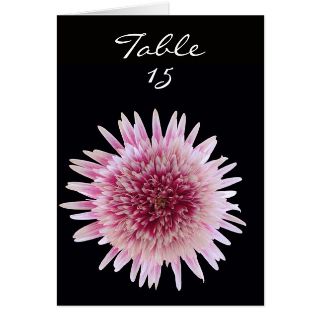 Karten für die Anzahl der Hochzeitstabellen - Benu (Vorne)