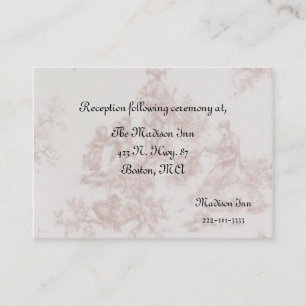 Karten für die Hochzeit von Französisch Toile