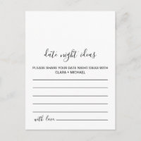 Karten für die Nacht in Schwarz und Weiß