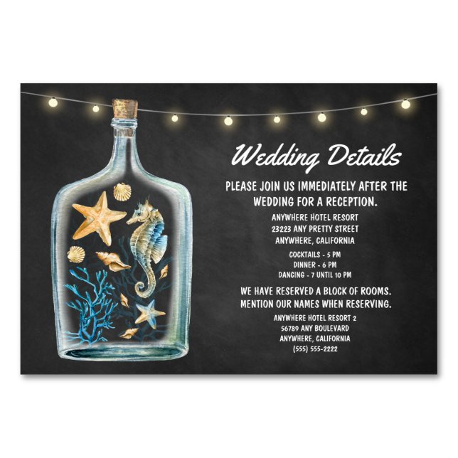 Karten für die Schönheits-Hochzeitsempfehlung (Vorderseite)