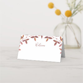 Karten für eine Hochzeit im Herbst im Herbst