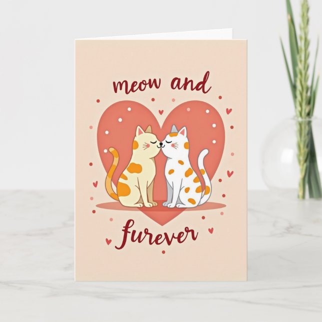 Karten Für Katzen In Liebe Für Immer (Vorderseite)