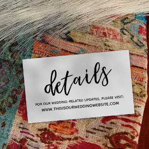 Karten für lässige handschriftliche Hochzeiten