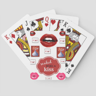 Karten für Lippenstift-Make-up für sie Spielkarten