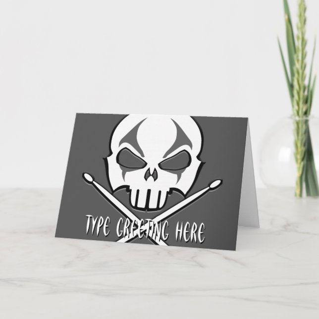 Karten für Rock & Roll Card für den Schwermetall (Vorderseite)