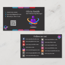 Karten für Social Media Business Cards 5 Pack mit 