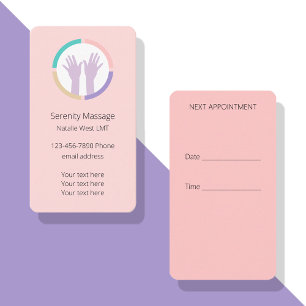 Karten für Termine zur medizinischen Massagetherap
