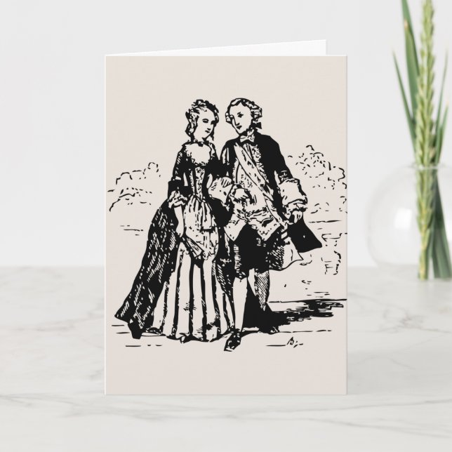 KARTEN FÜR viktorianische VINTAGE-WEDD (Vorderseite)