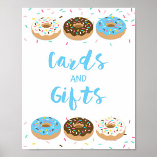 Karten & Geschenke Duschtisch Schild Blue Donuts