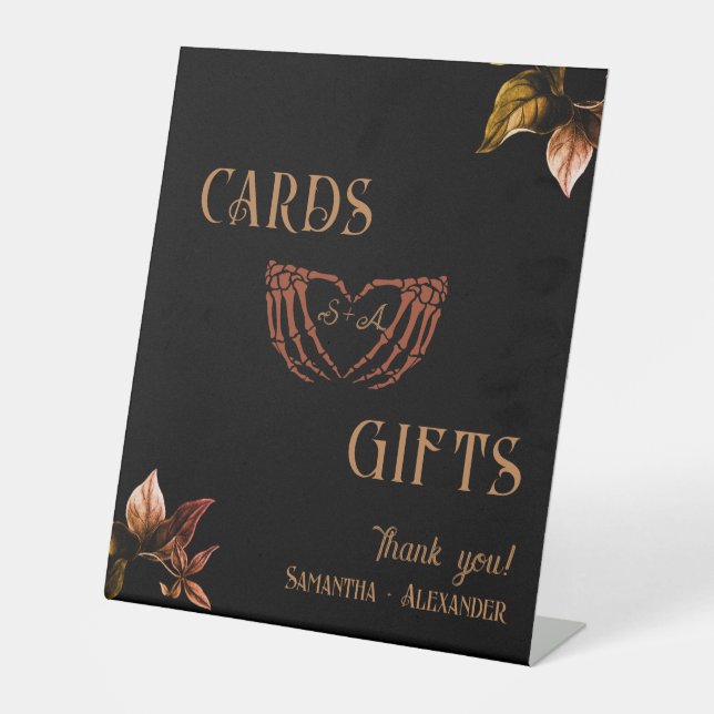 Karten Geschenke Gothic Heart Whimsigoth Kupfer Ho Sockelschild (Vorderseite)