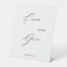 Karten & Geschenke Hochzeitspodest-Schild Minimali Sockelschild