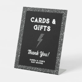 Karten & Geschenke Kleine Rock Star Glitzer Kinder Sockelschild