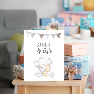 Karten & Geschenke Modernes Baby-Elefant Geschlech Poster