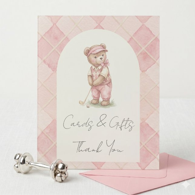Karten & Geschenke  Schild Golfturnier Rosa Babypa (Von Creator hochgeladen)