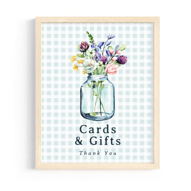 Karten & Geschenke Schild Rustikale Wildblumen-Mas (Von Creator hochgeladen)
