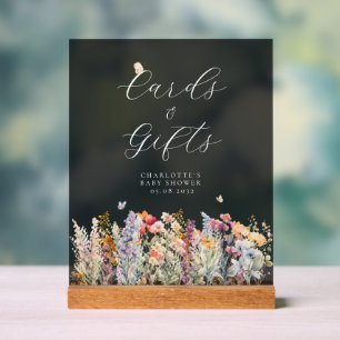 Karten & Geschenke! Wildblume Acrylschild