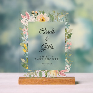 Karten & Geschenke! Wildblumengarten Charme  Acrylschild