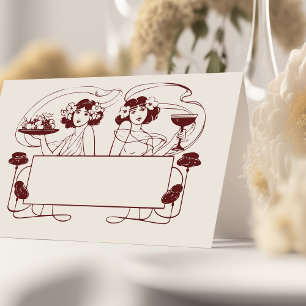 Karten Hochzeitstisch Vintag