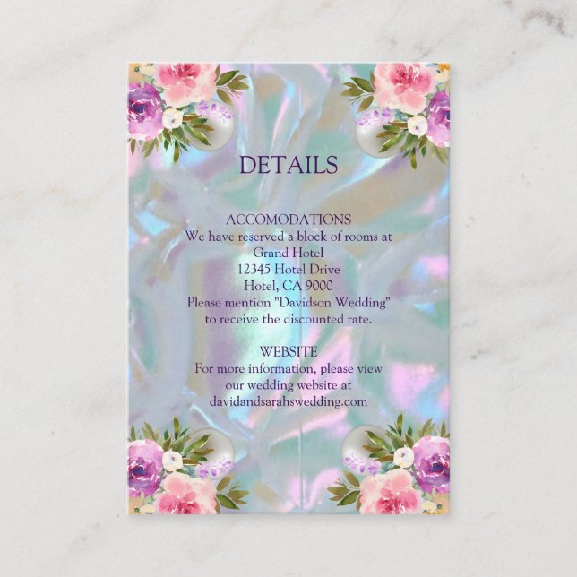 Karten Imitate Mutter der Perle (Vorderseite)