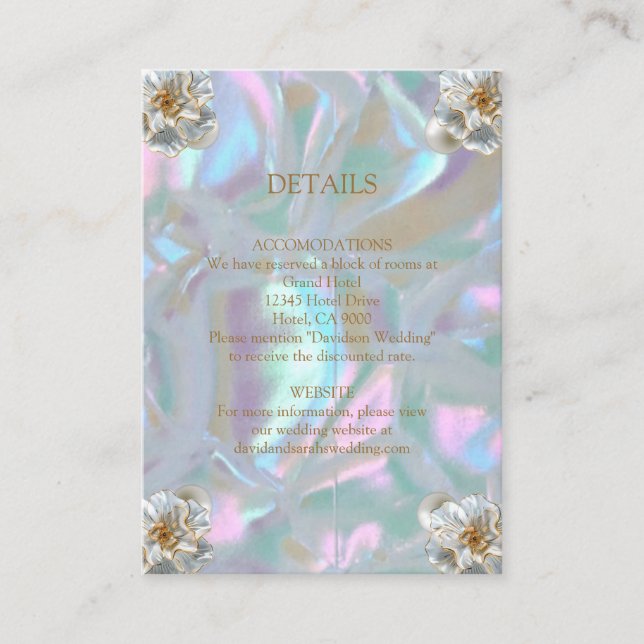 Karten Imitate Mutter der Perle (Vorderseite)