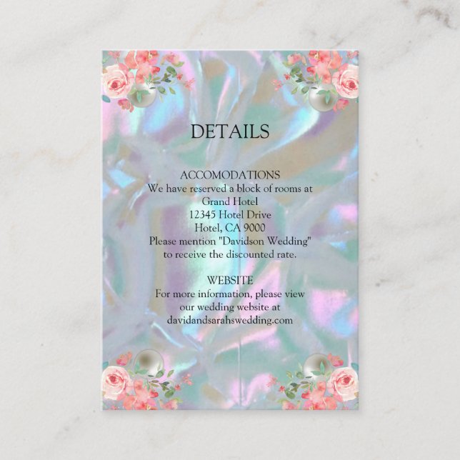 Karten Imitate Mutter der Perle (Vorderseite)