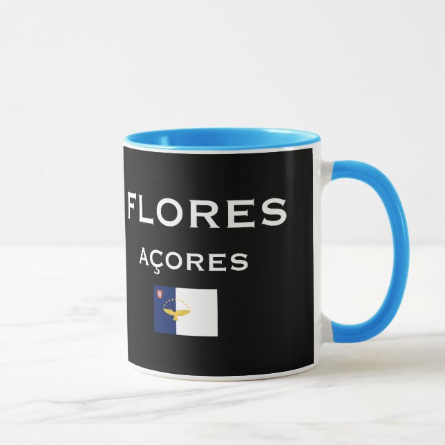 Karten-Kaffee-Tasse Flores Azoren Tasse (Rechts)