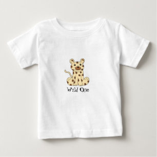 Karten-Leopard - Wilder Eins Baby T-shirt