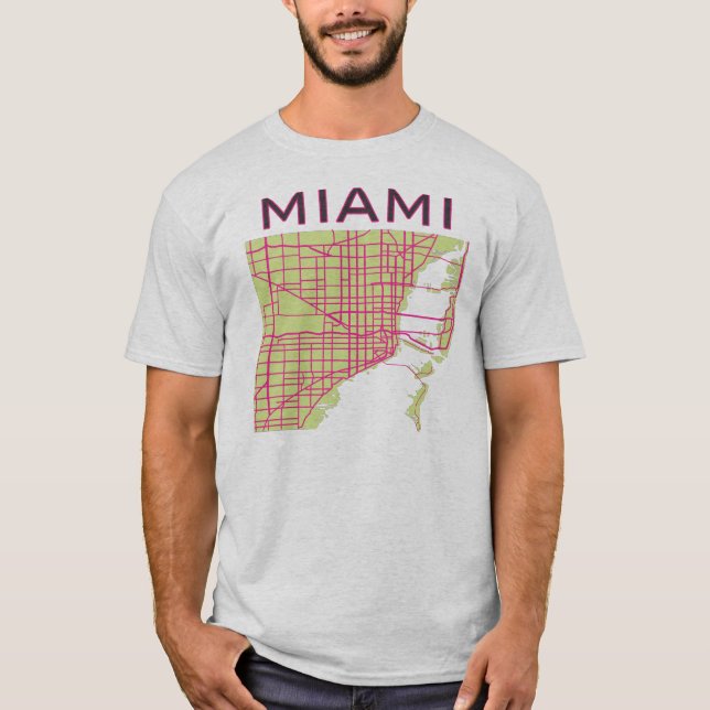 Karten Miami T-Shirt (Vorderseite)
