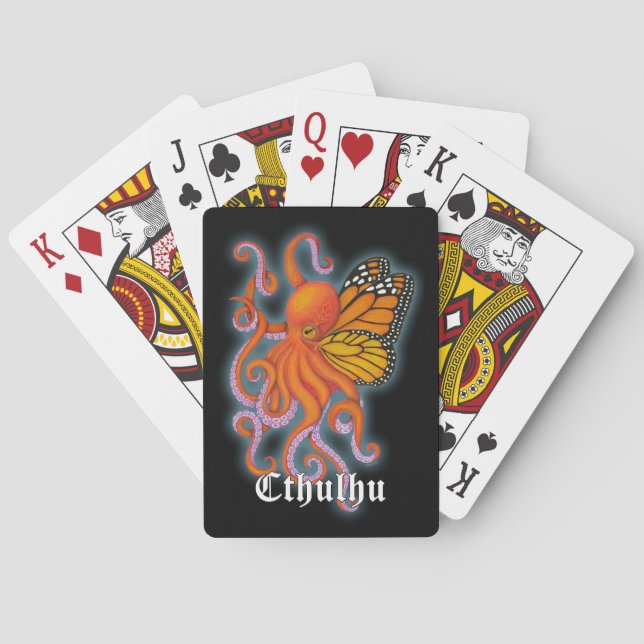 Karten mit Cthulhu 2 Spielkarten (Rückseite)