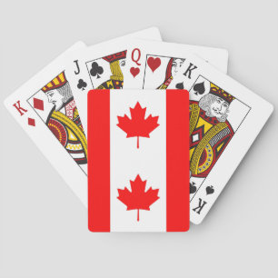 Karten mit der Flagge Kanadas spielen Spielkarten