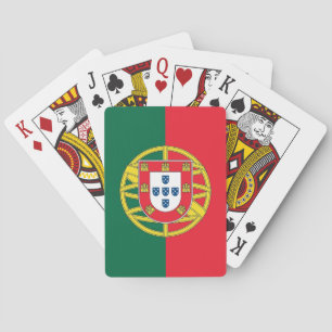Karten mit der Flagge Portugals Spielkarten