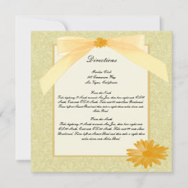 Karten mit gelber Blume