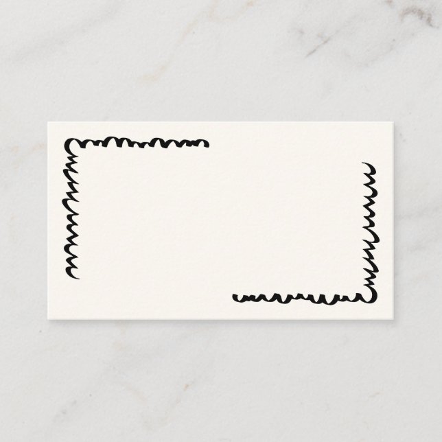 Karten mit Vintagem Whimsical-Namen, handgezeichne (Vorderseite)